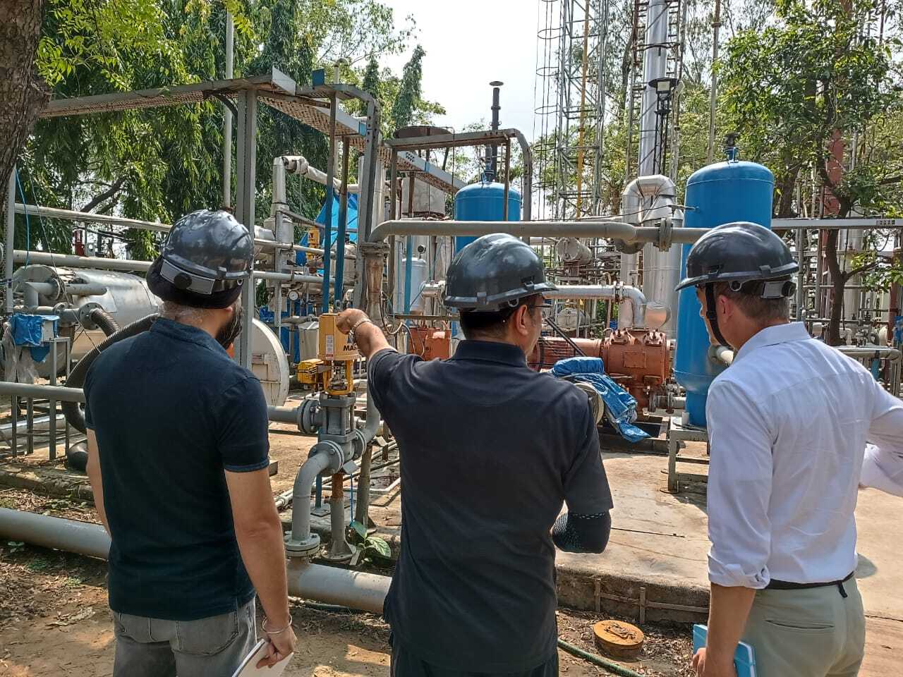 The view of a demo gasification plant.